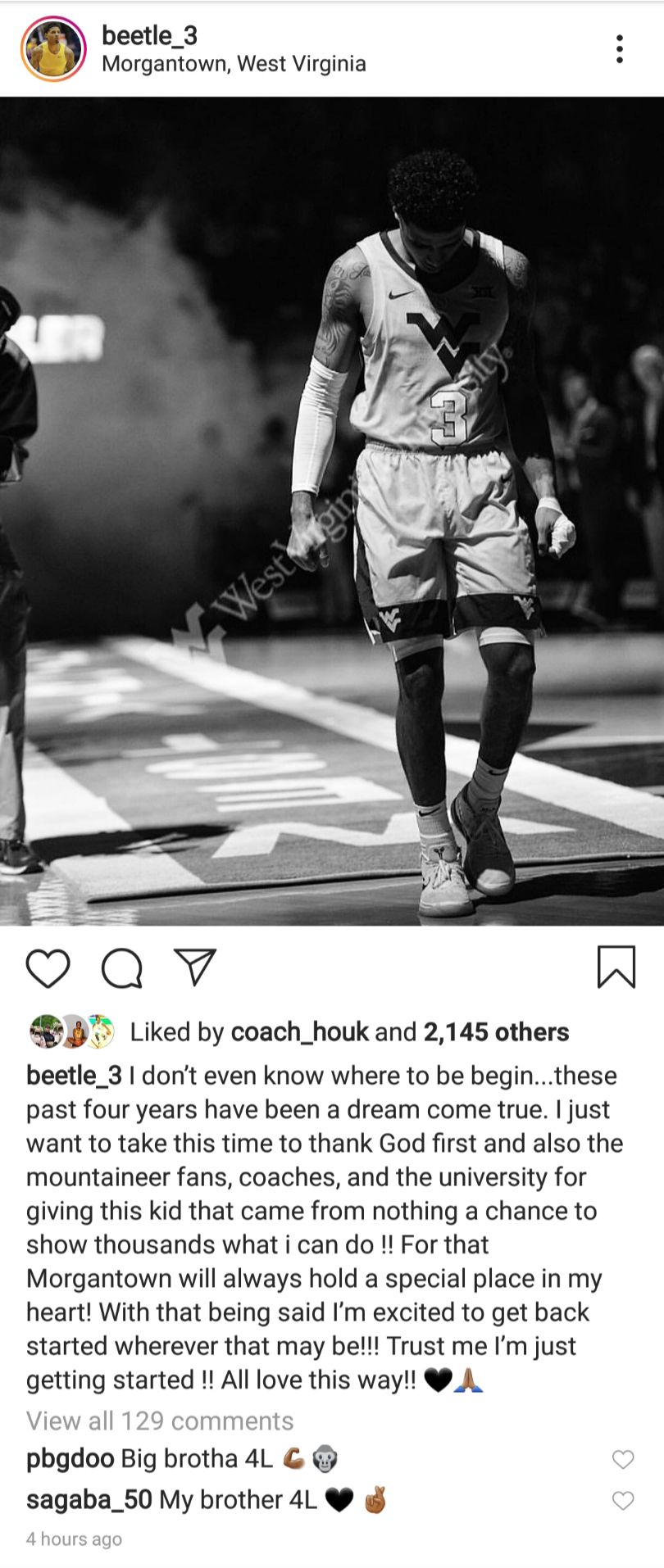 Beetle Bolden Instagram Post
